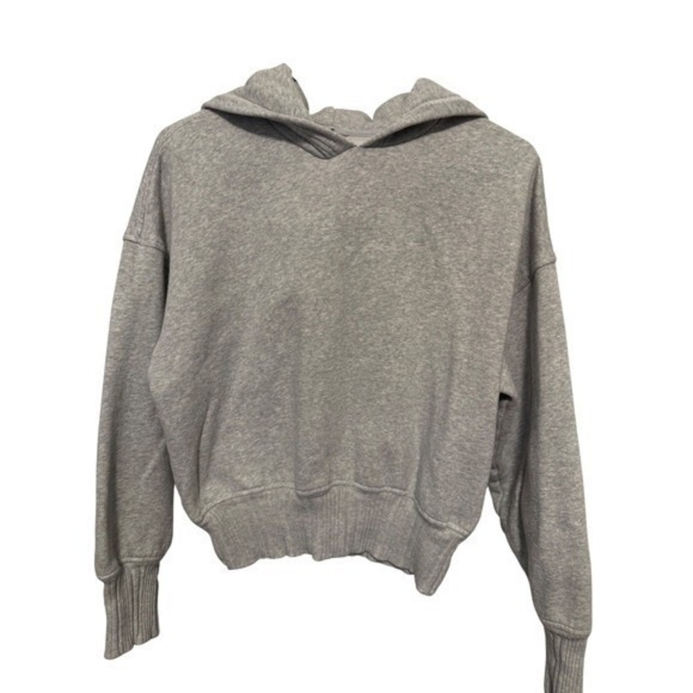 Aerie‎ Grey Cropped Hoodie Sweatshirt Womens XS TP Athleisure Casual Comfort